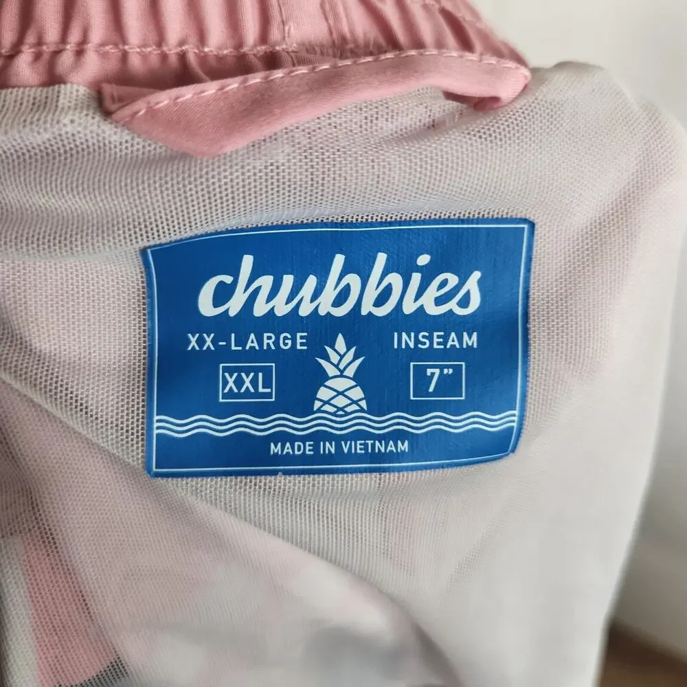 Chubbies The On The Horizons Classic Swim‎ Trunks Shorts Men's XXL Mesh Liner